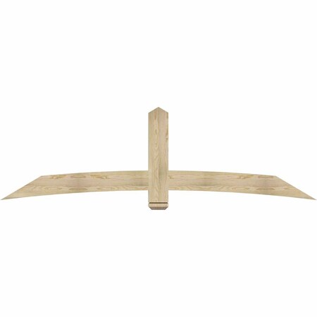 Ekena Millwork Bellingham Rough Sawn Timber Gable Bracket, Douglas Fir, 96"W x 28"H x 2"D x 6"F, 7/12 Pitch GBW096X28X0206BEL00RDF